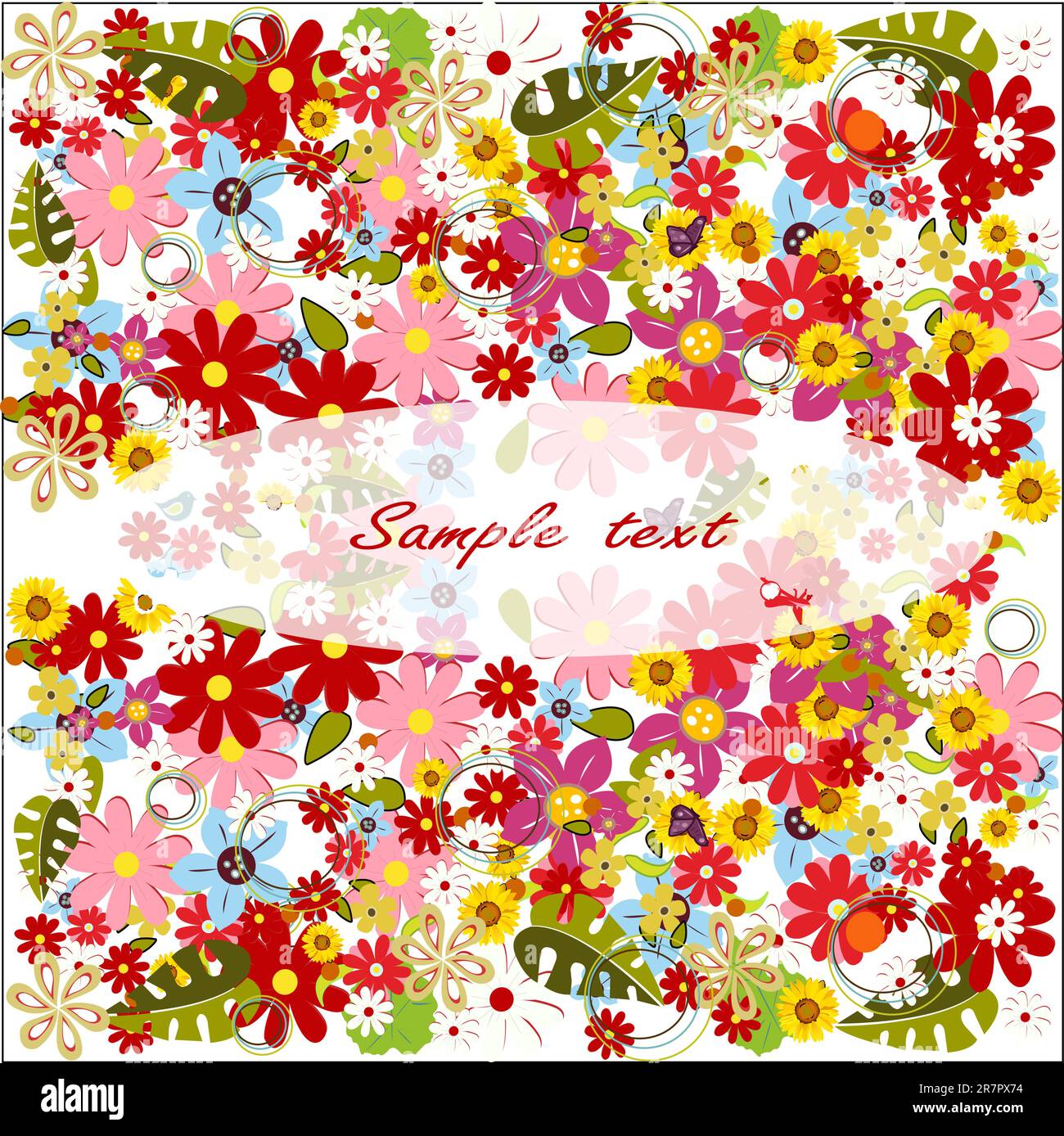 summer flower background vector illustration Stock Vector Image & Art ...