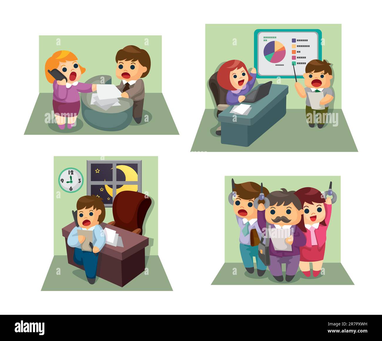 cartoon worker icon set Stock Vector Image & Art - Alamy