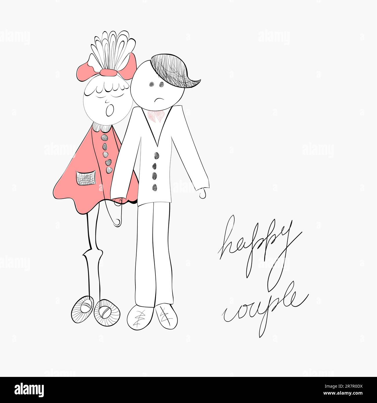 Illustration of couple Stock Vector Image & Art - Alamy