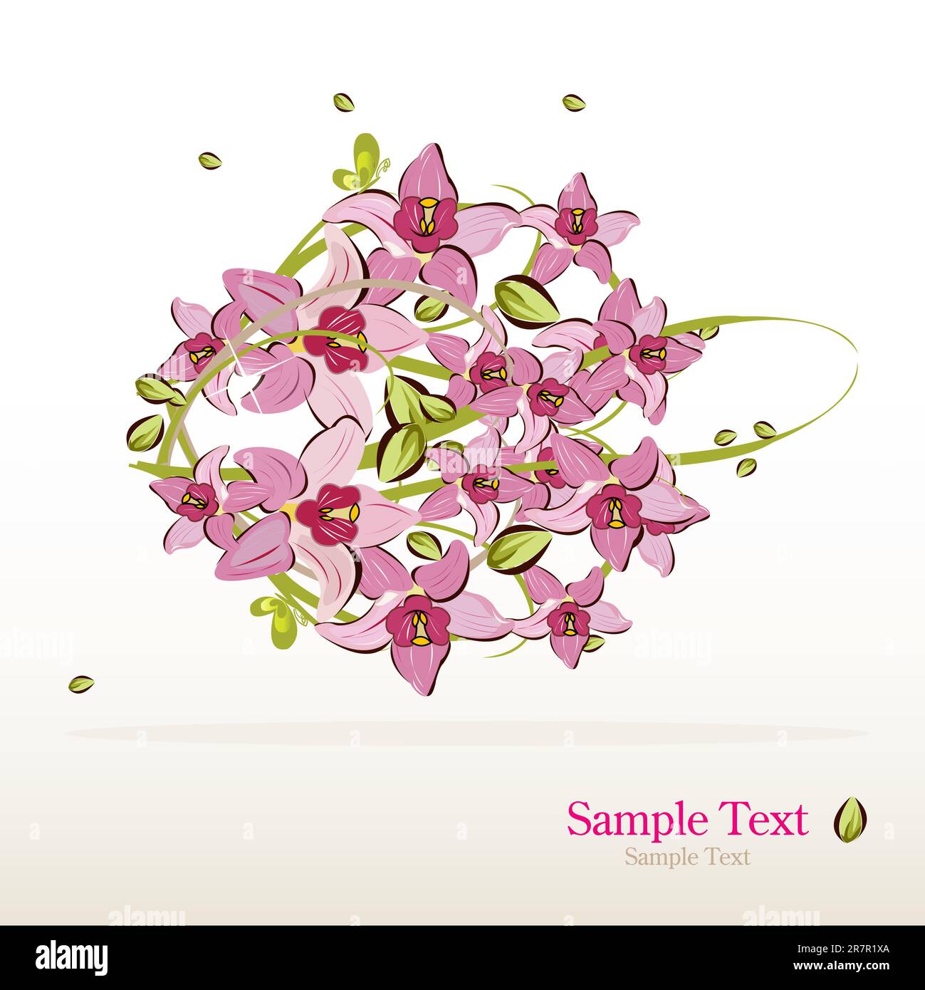 floral abstract background vector illustration Stock Vector Image & Art ...