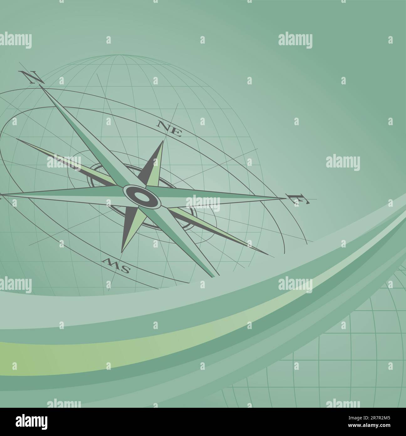 Abstract background with compass icon Stock Vector Image & Art - Alamy