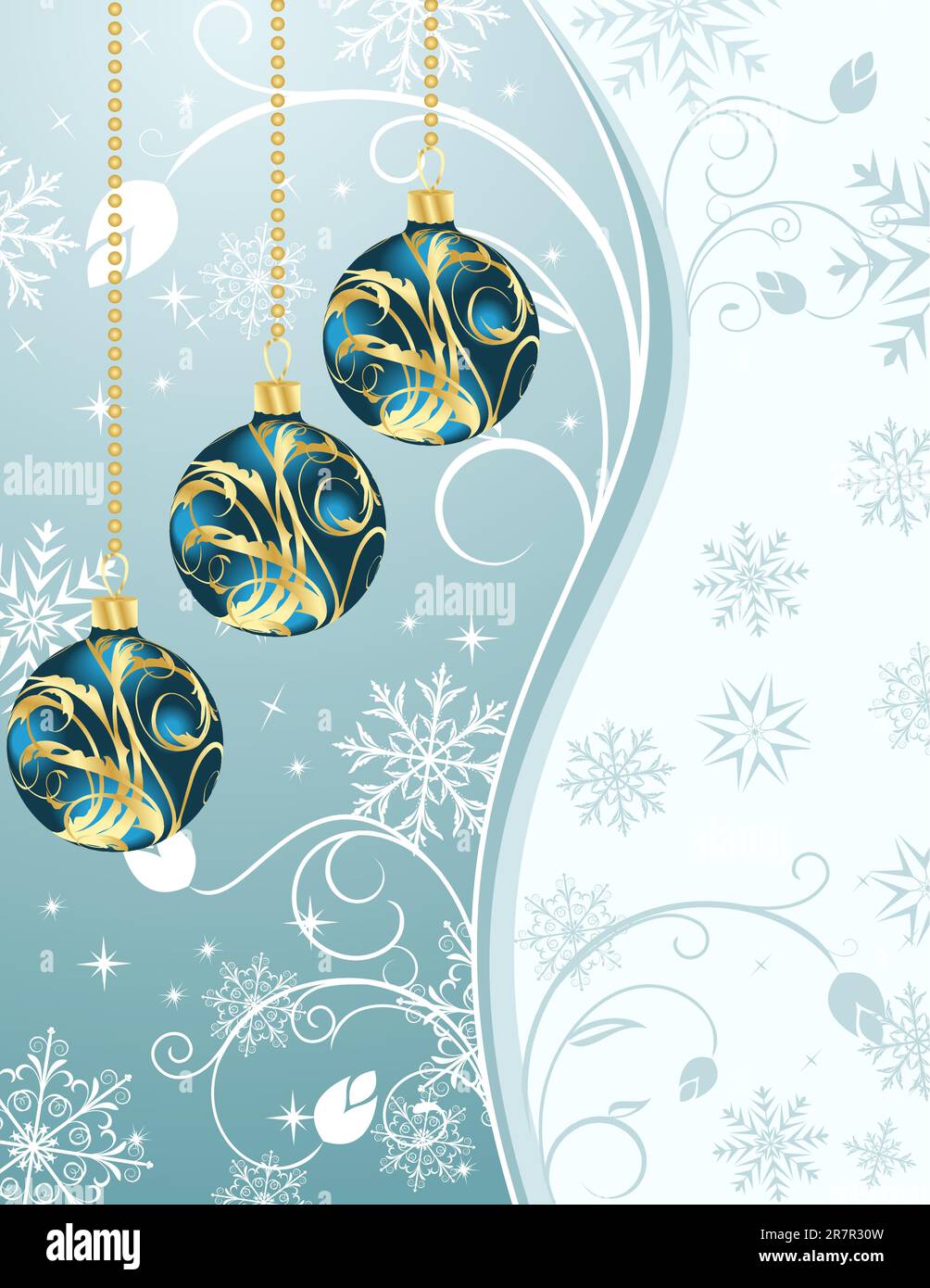 Illustration Christmas background with set balls - vector Stock Vector ...