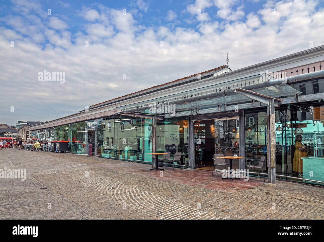 The former Glass Blowing House on the Barbican, Plymouth. Three new