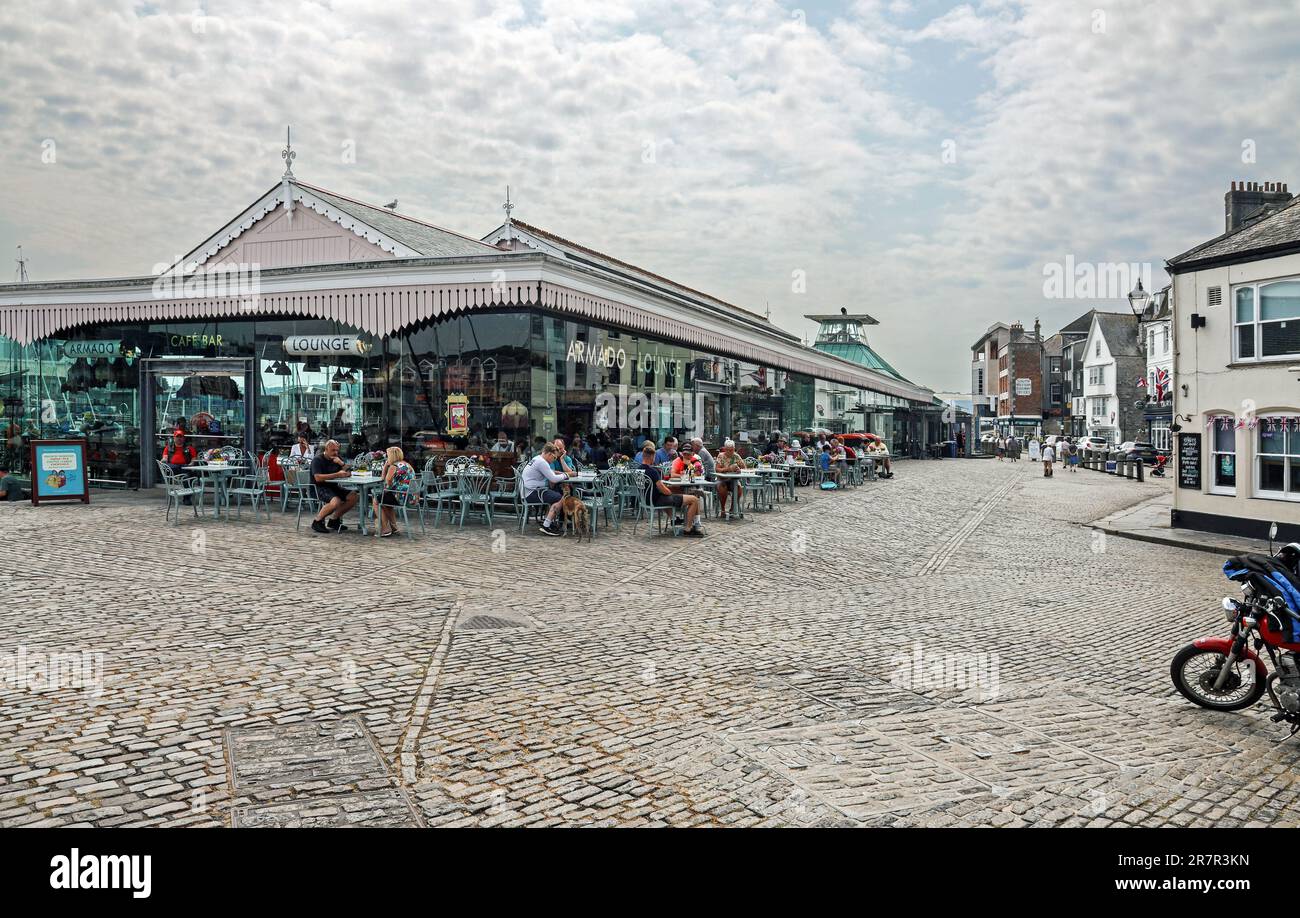 The former Glass Blowing House on the Barbican, Plymouth. Three new