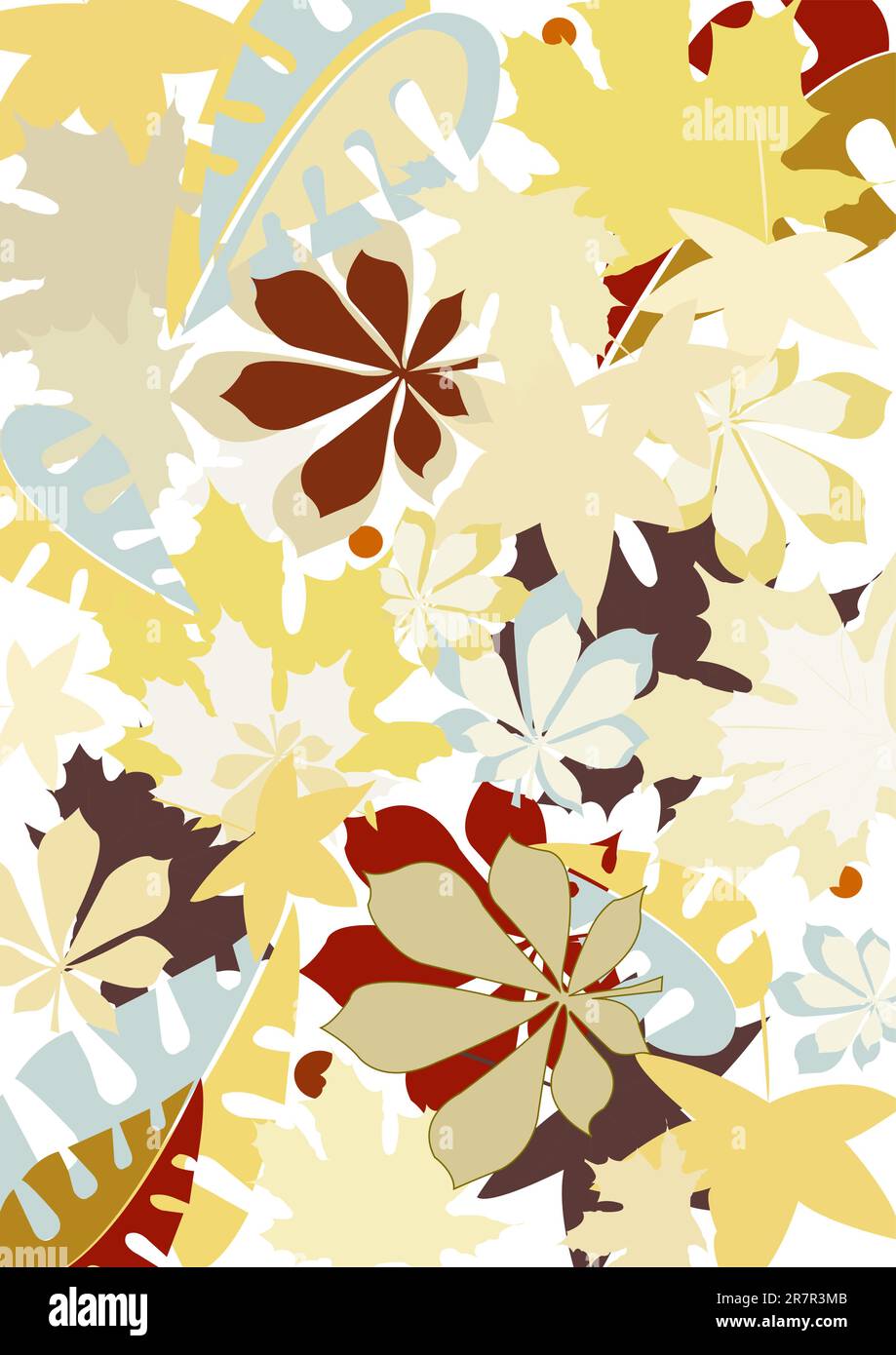 autumn leaves background vector illustration Stock Vector Image & Art ...