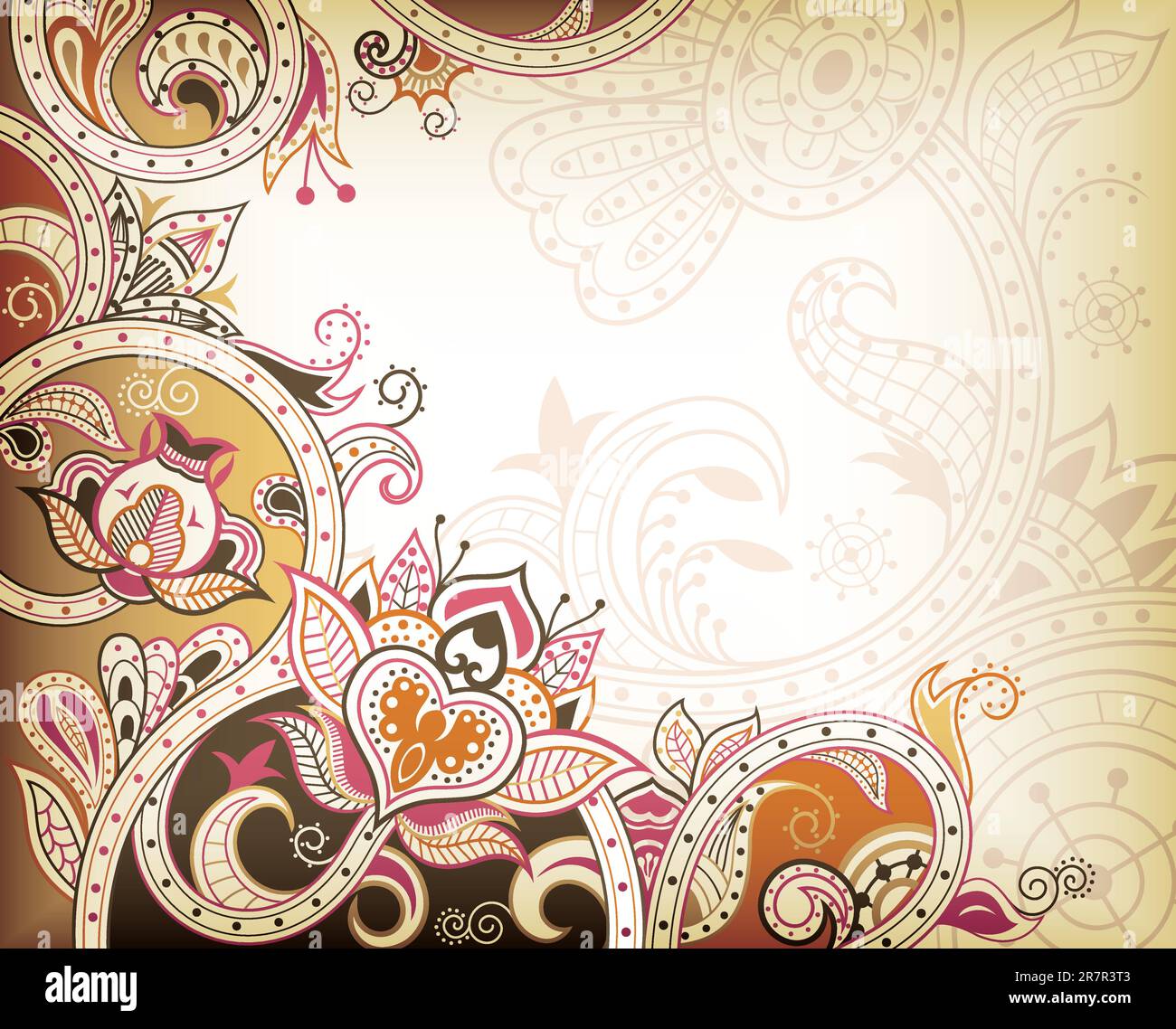 Illustration of abstract floral background Stock Vector Image & Art - Alamy