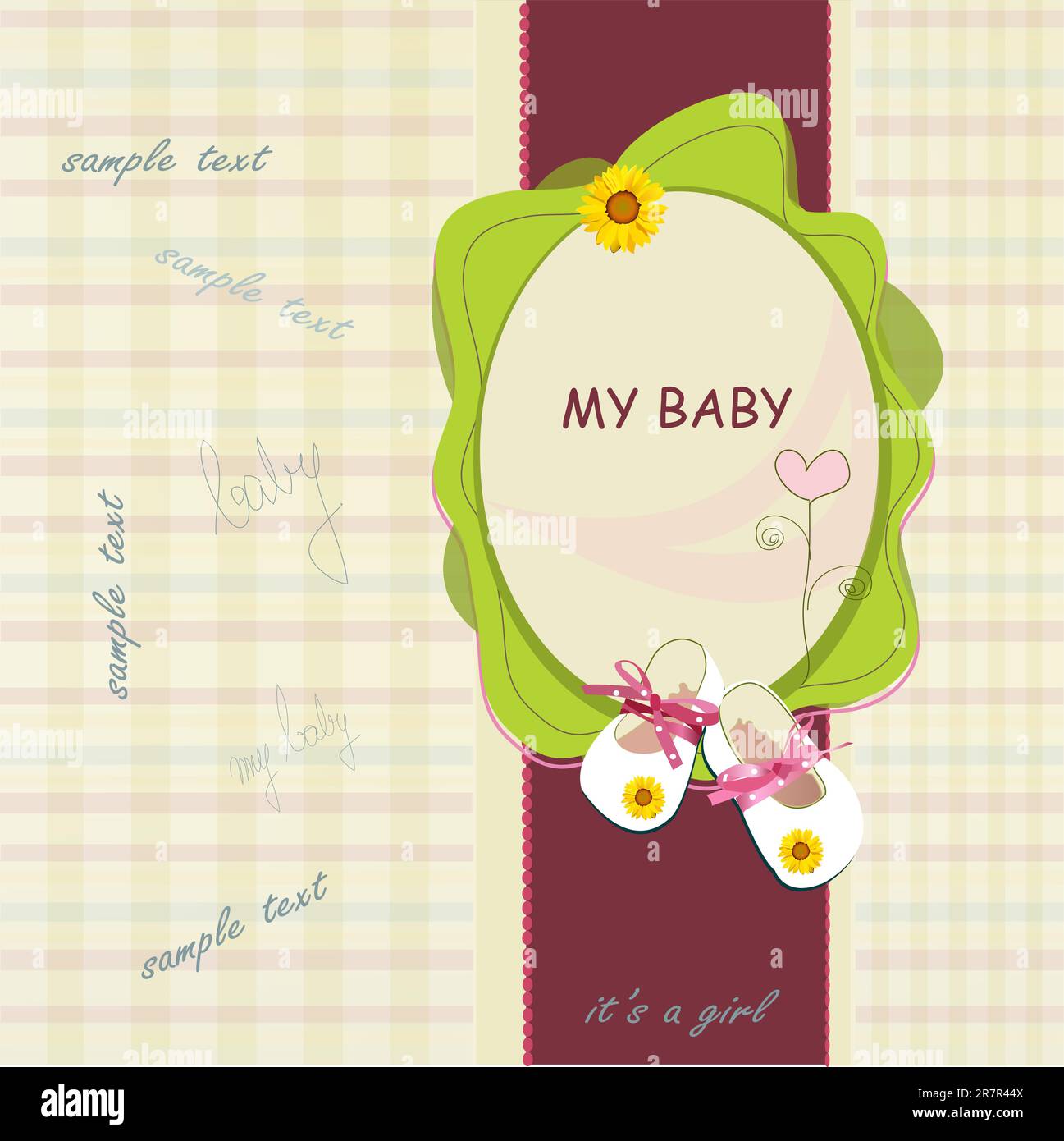 baby shower card vector illustration Stock Vector Image & Art - Alamy