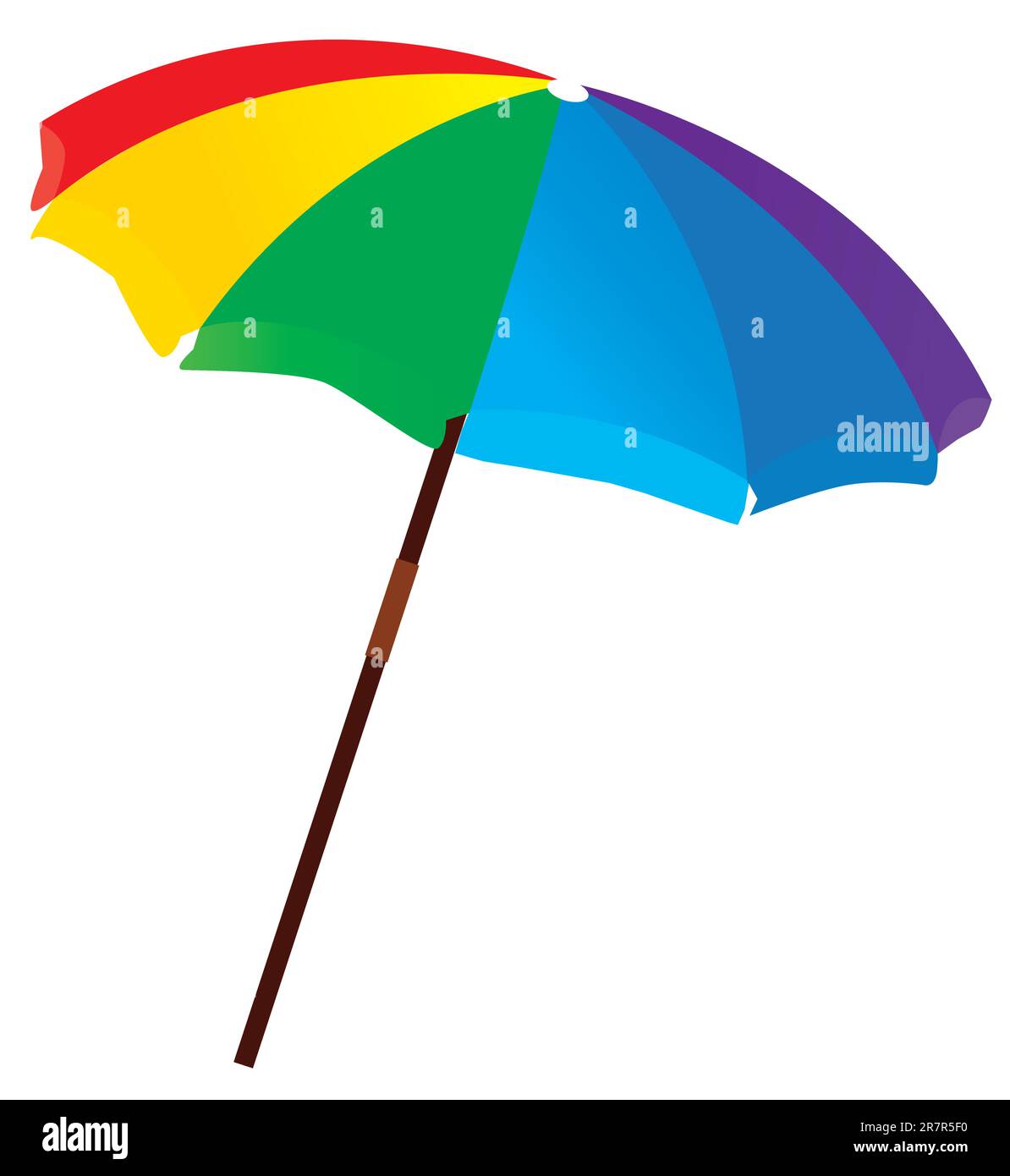 Vector illustration of a beach umbrella Stock Vector Image & Art - Alamy