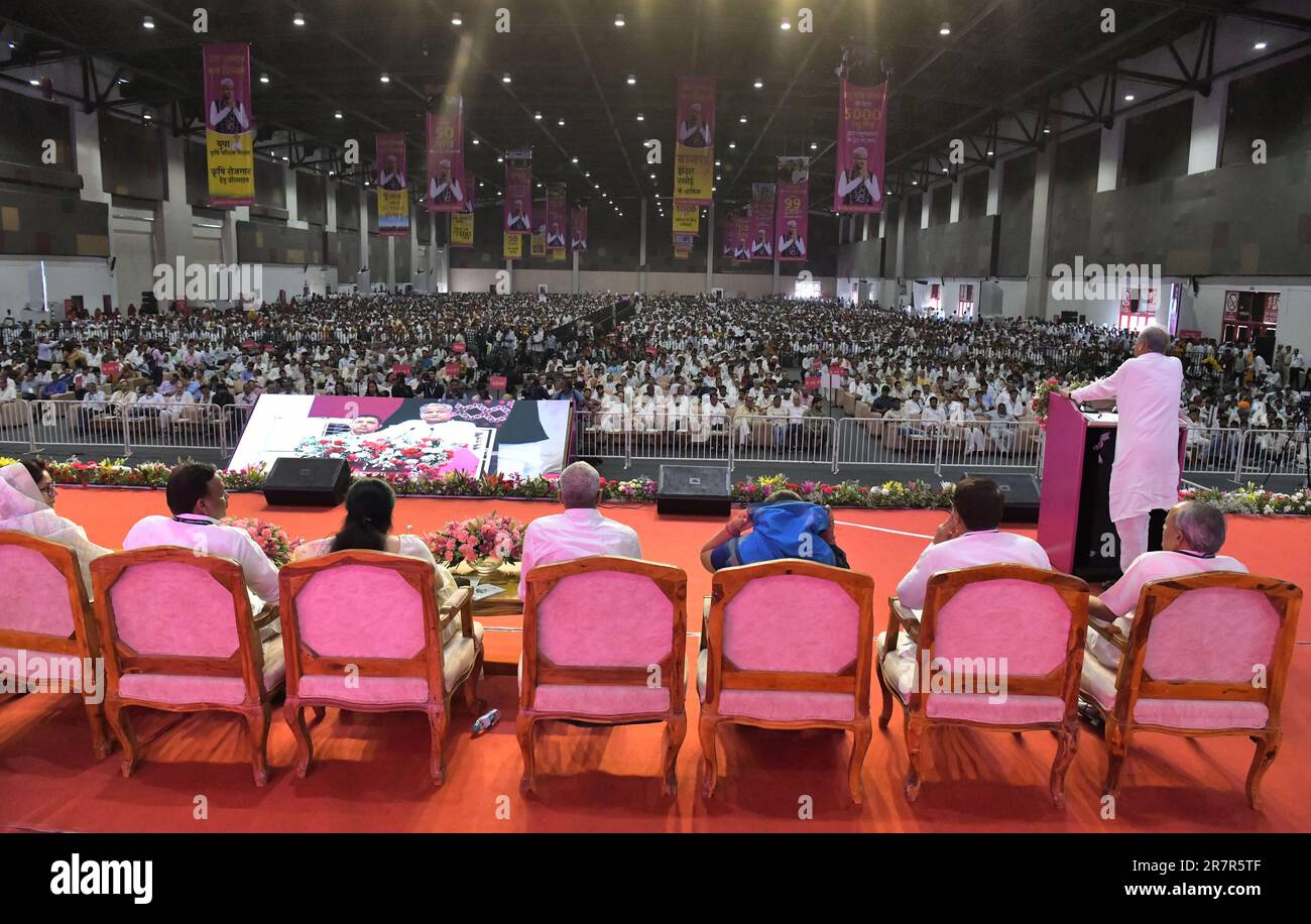 Jaipur India June 16 2023 Rajasthan Chief Minister Ashok Gehlot jaipur-india-june-16-2023-rajasthan-chief-minister-ashok-gehlot
