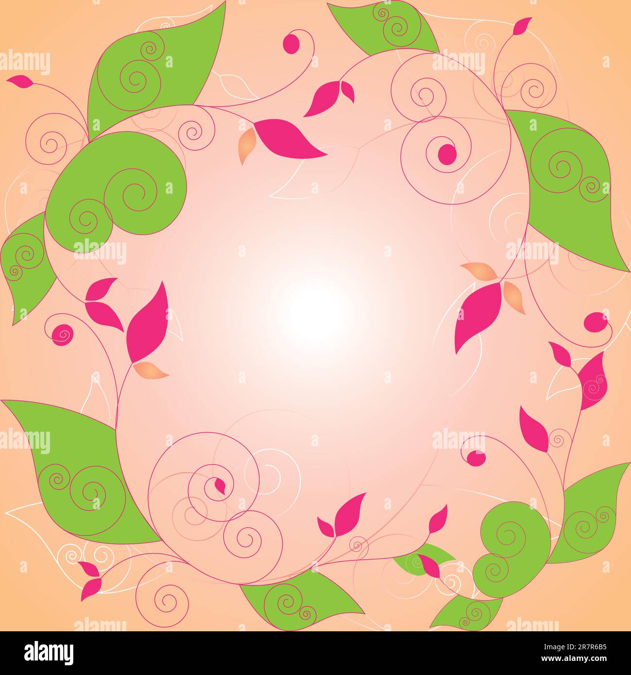 Abstract springtime floral frame Stock Vector Image & Art - Alamy
