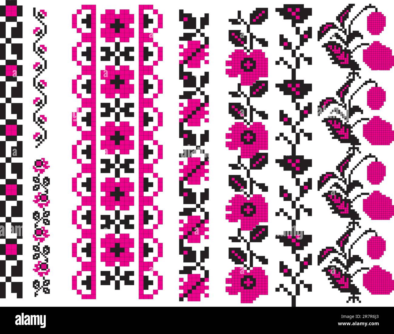Ornament used in Ukrainian folk crafts, embroidery and painting. Vector ...