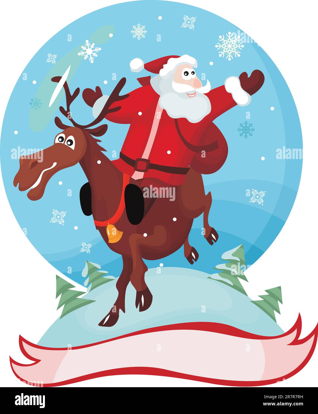 vector illustration of a christmas card Stock Vector Image & Art - Alamy