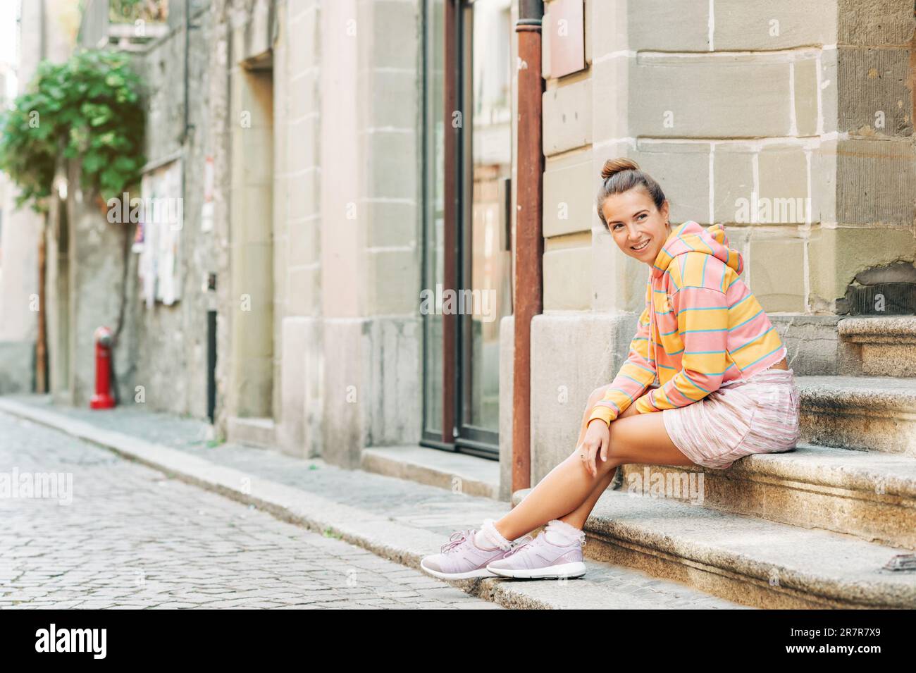 Pink and purple sneakers top