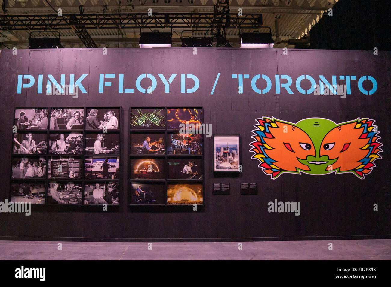 Signage at 'Pink Floyd - Their Mortal Remains' Exhibit at Better Living  Center in Toronto. The Exhibit is a captivating journey that immerses  visitors in the legendary band's rich musical history and