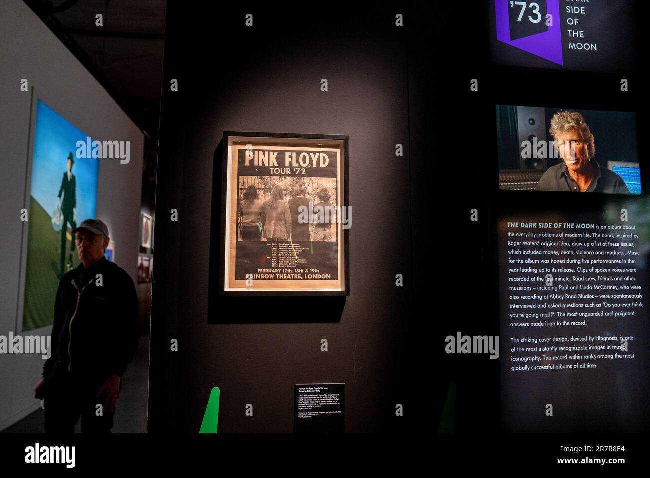 Artifacts and video display at 'Pink Floyd - Their Mortal Remains ...