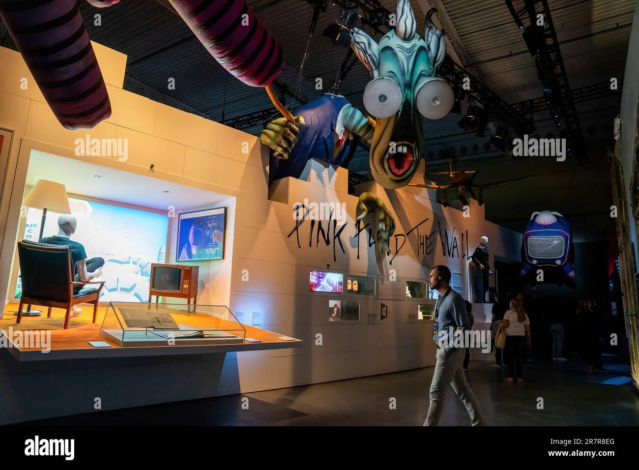 People visit the 'Pink Floyd - Their Mortal Remains' Exhibit at Better ...