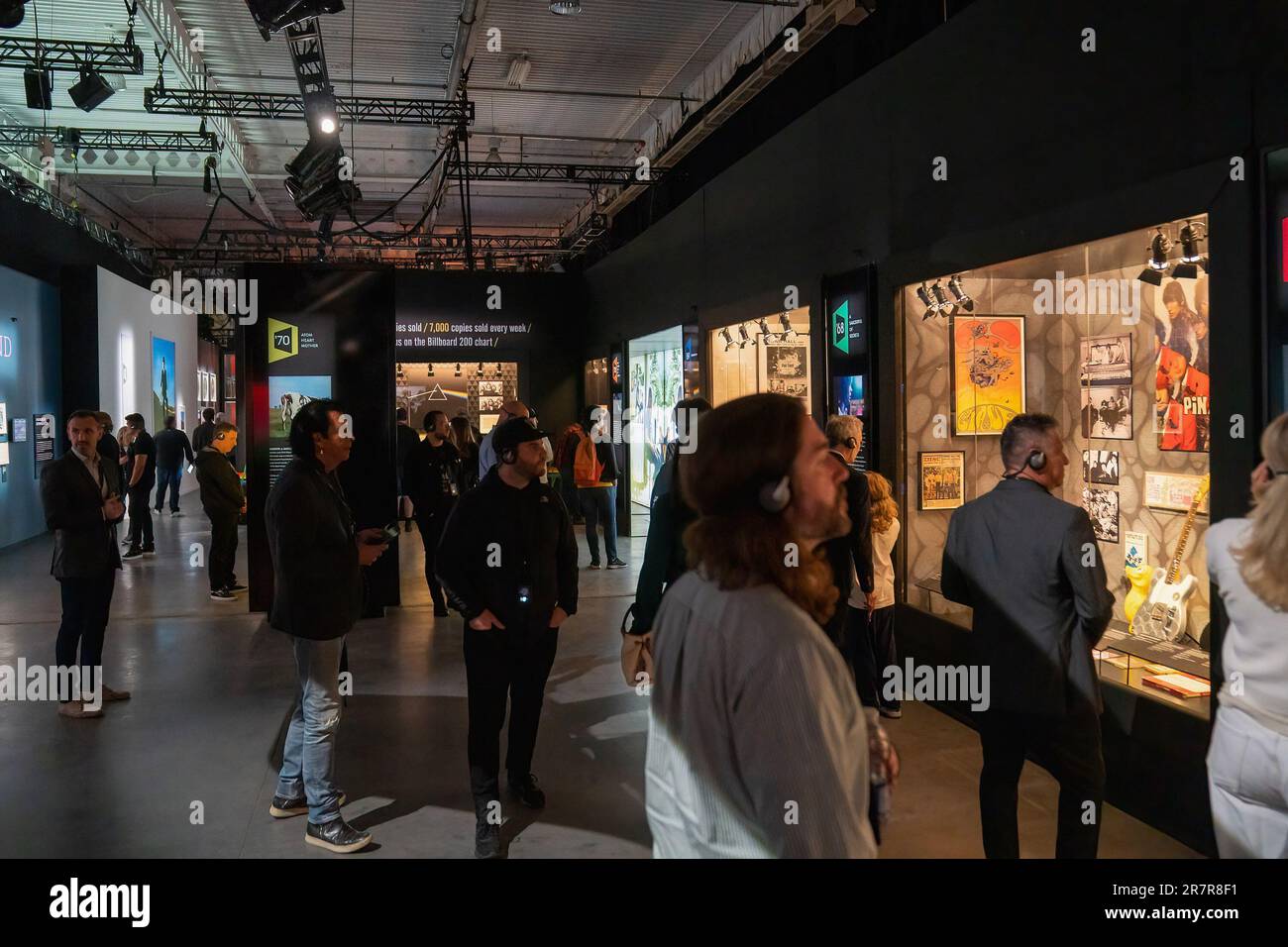 People visit the 'Pink Floyd - Their Mortal Remains' Exhibit at Better ...