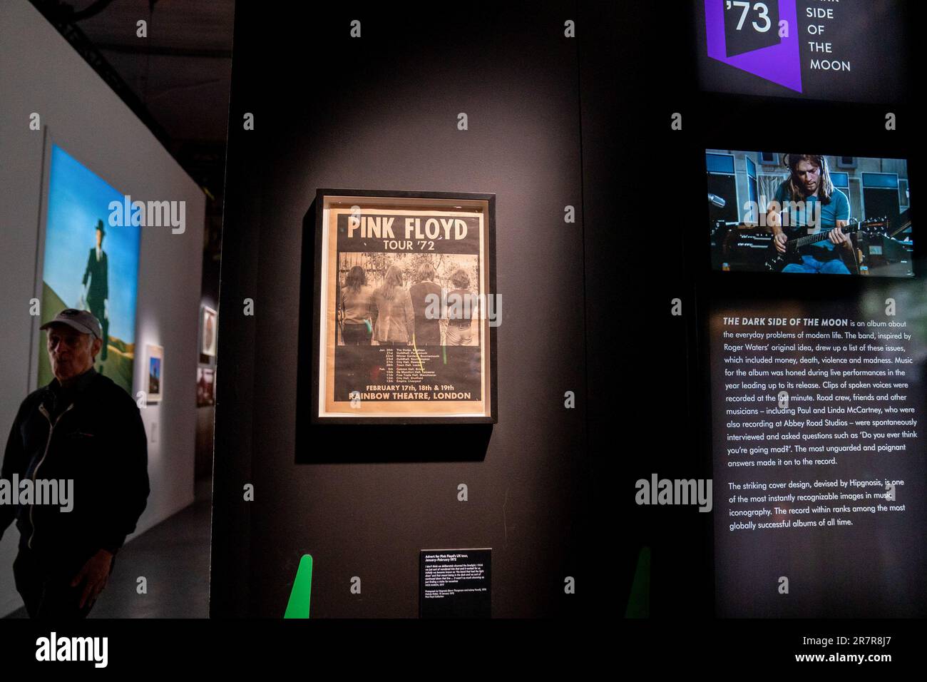 Artifacts and video display at 'Pink Floyd - Their Mortal Remains ...