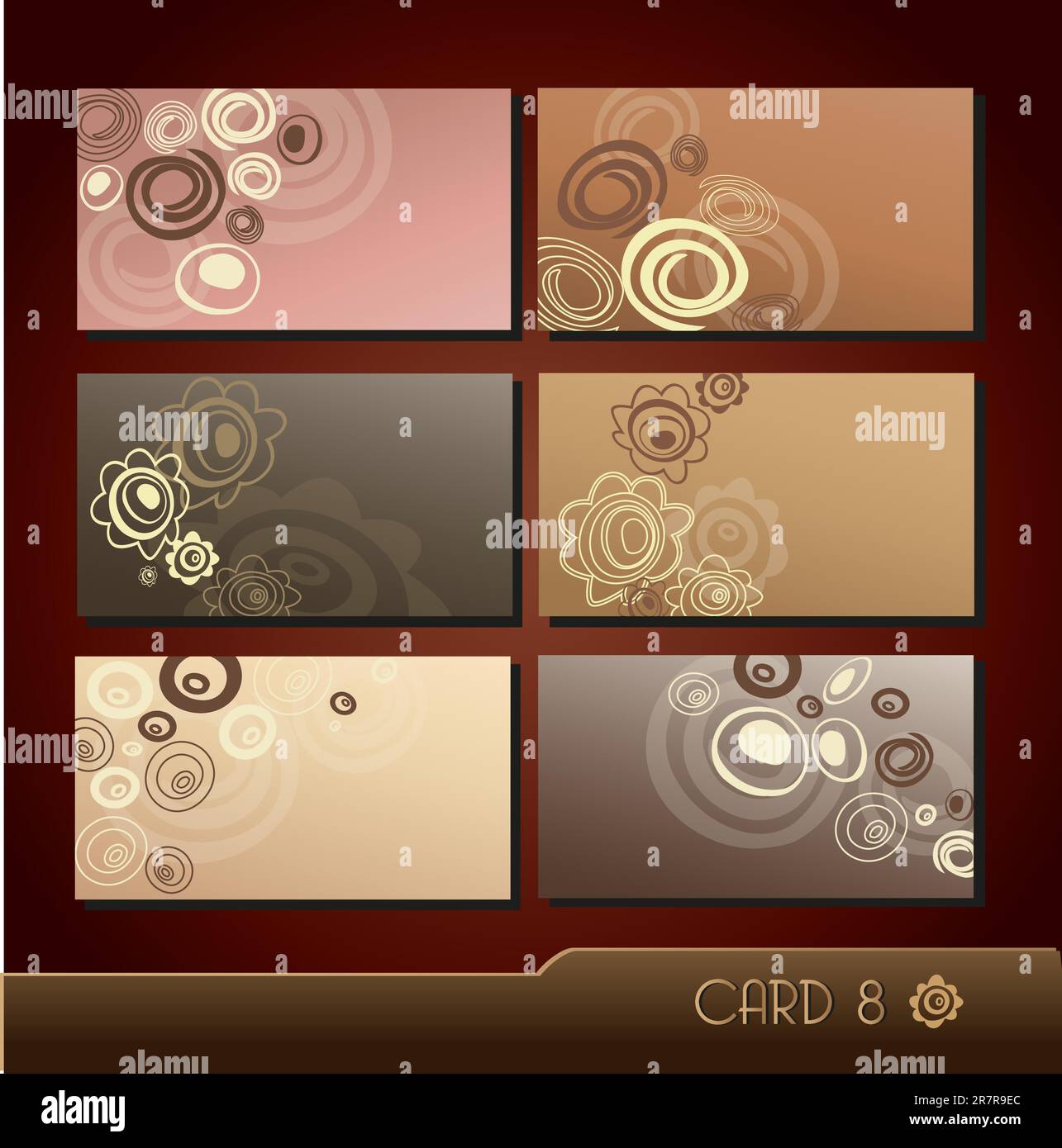 Set of colorful business cards Stock Vector Image & Art - Alamy