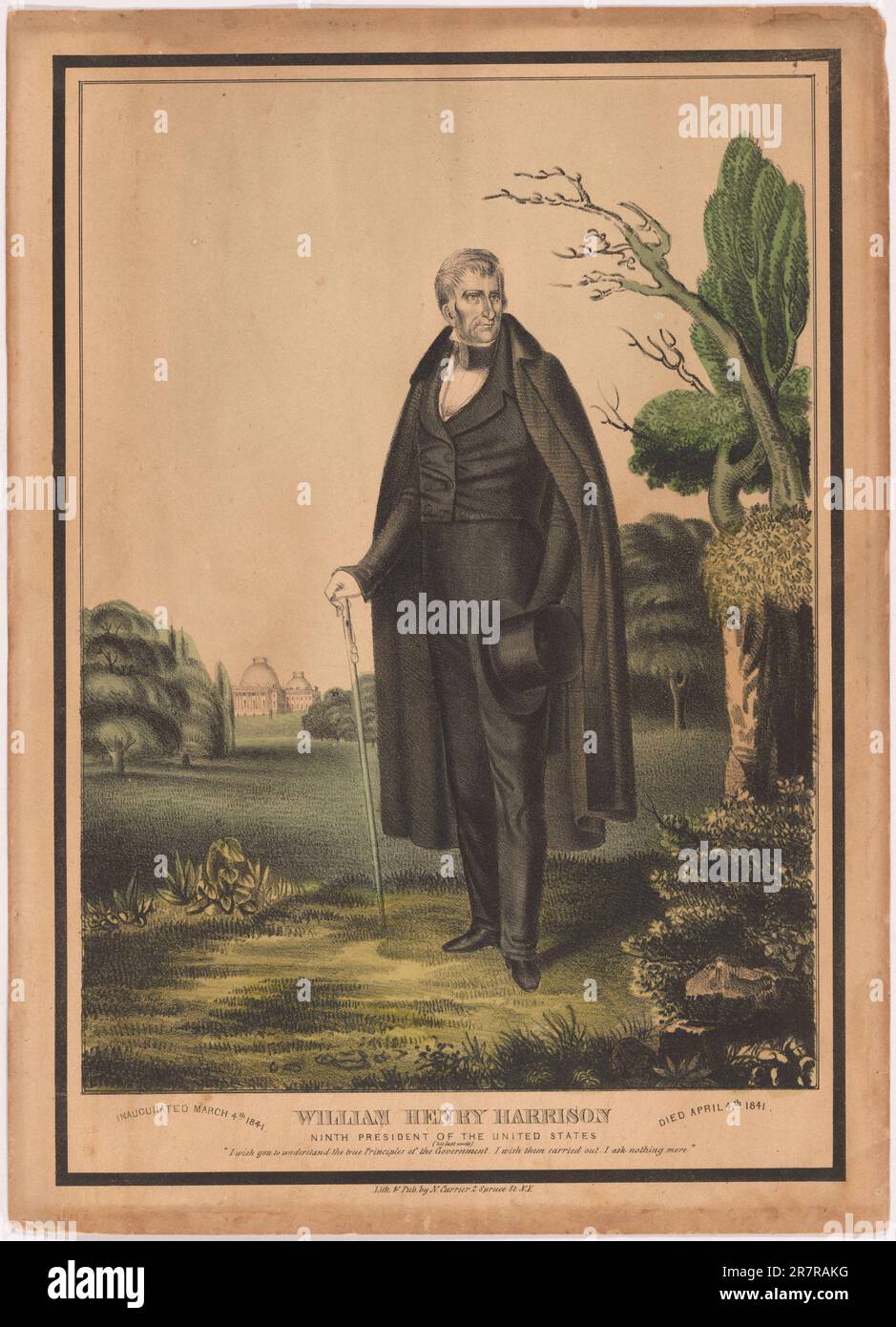 William Henry Harrison 1841 Stock Photo Alamy