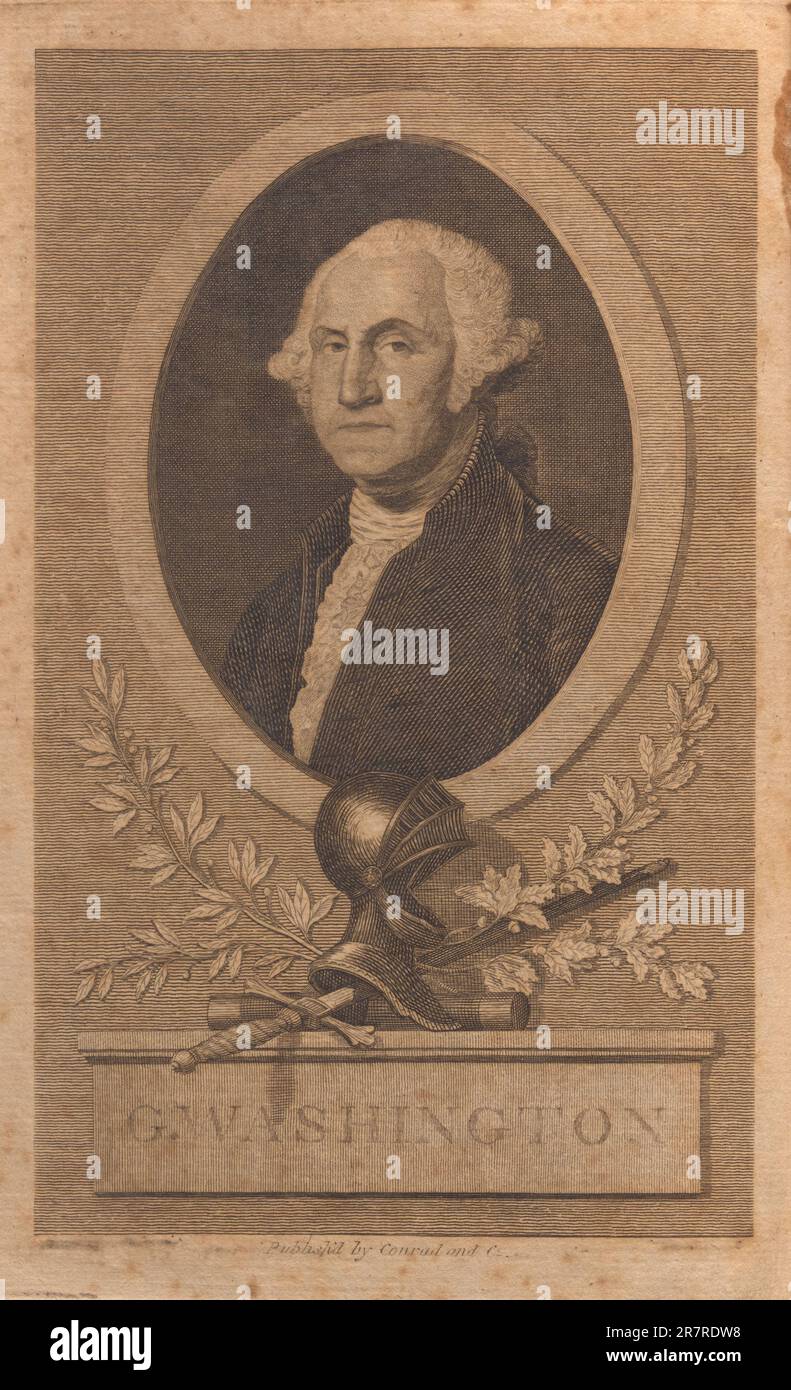 G. Washington 1798 Stock Photo