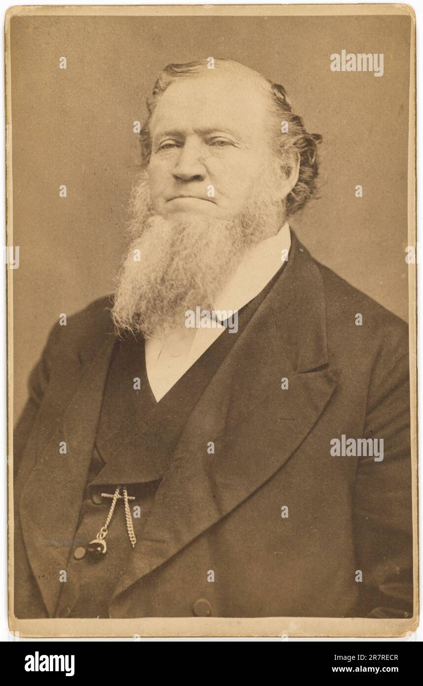 Brigham Young c. 1865 Stock Photo Alamy