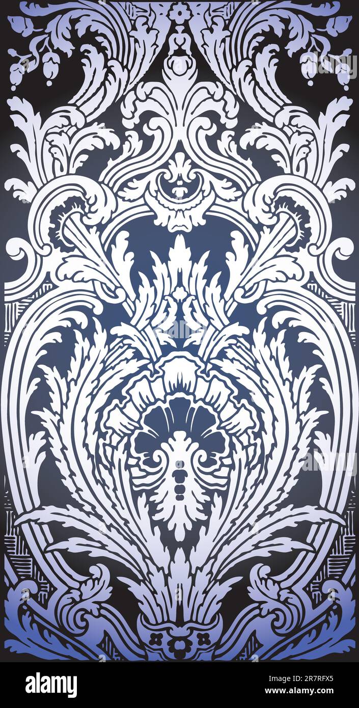 Luis Patterns one patron of seamless pattern of Luis XIV bedroom Stock Vector Image ...