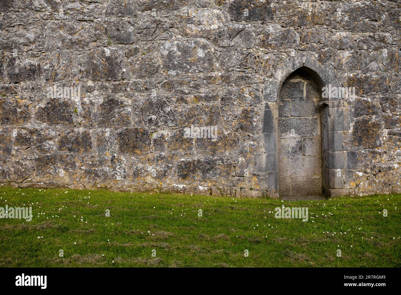 Kilmacduagh Abbey, County Galway, Ireland Stock Photo