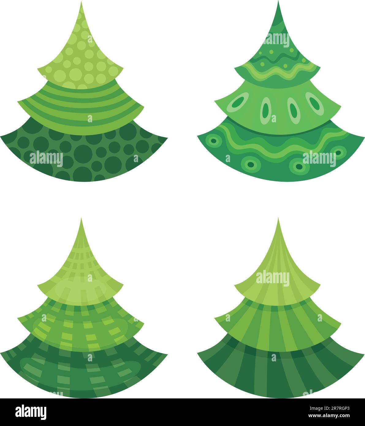 vector illustration of a christmas tree Stock Vector