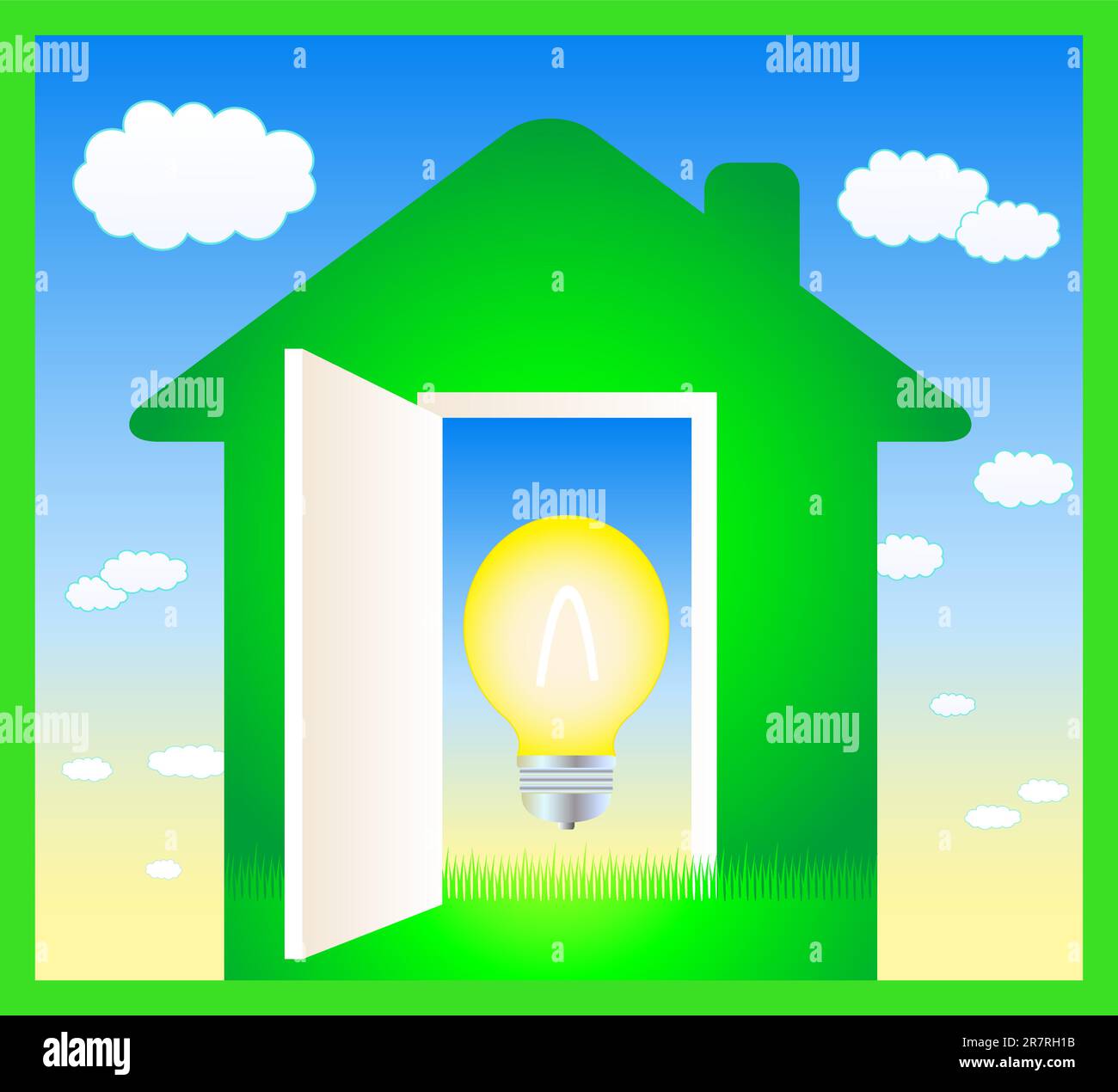 Light green grass in Stock Vector Images Alamy