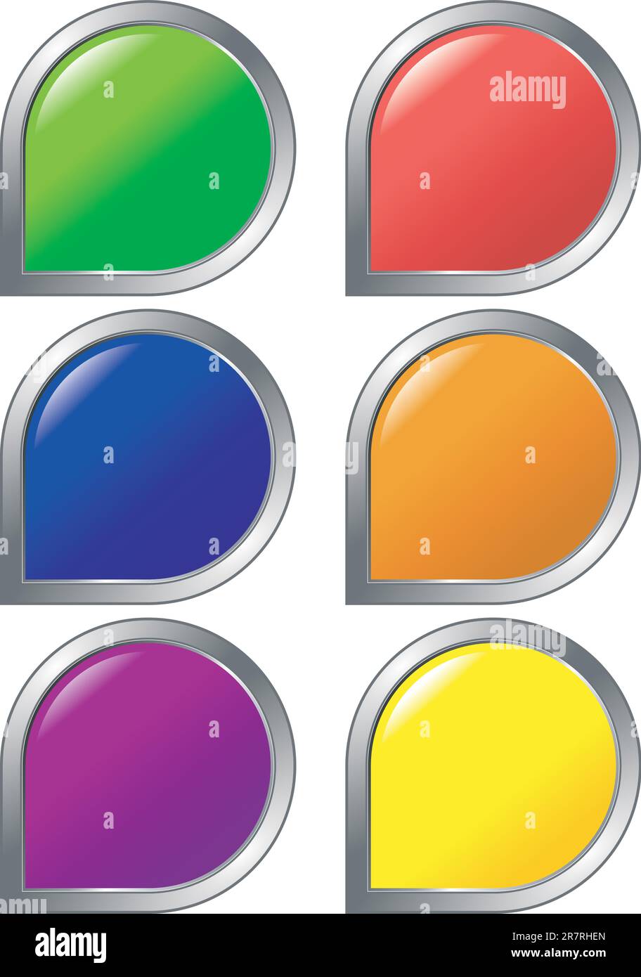 Set of colored web buttons Stock Vector Image & Art - Alamy