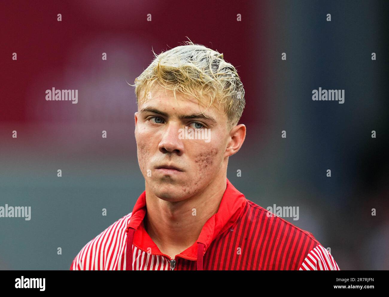 Parken, Copenhagen, Denmark. 16th June, 2023. Rasmus Hoejlund (Denmark ...