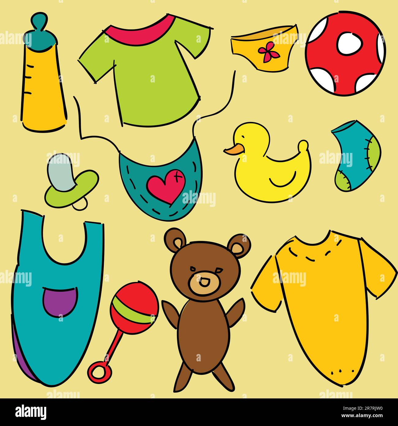 baby icons vector illustration Stock Vector