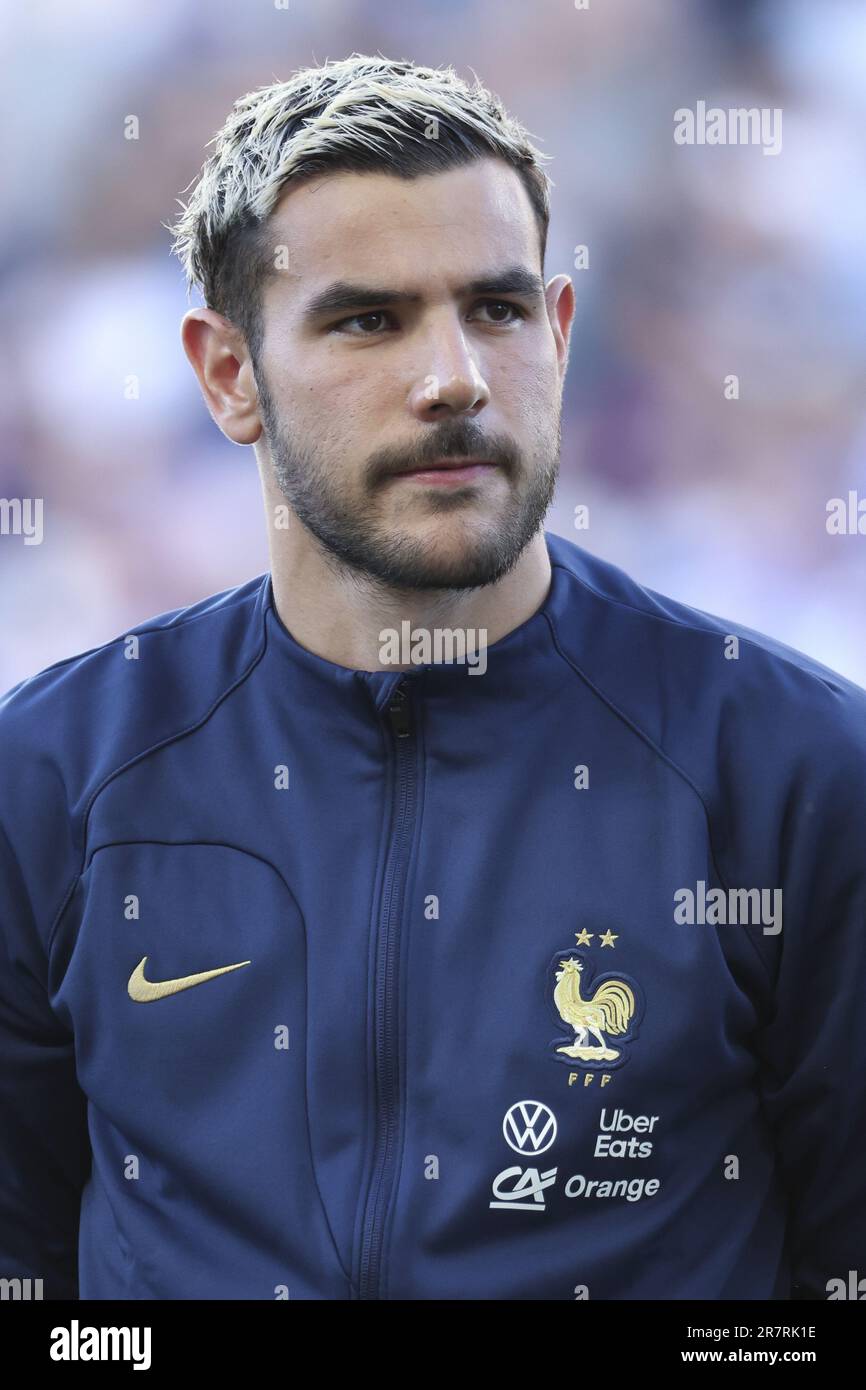 Theo Hernandez of France during the UEFA Euro 2024, European Qualifiers