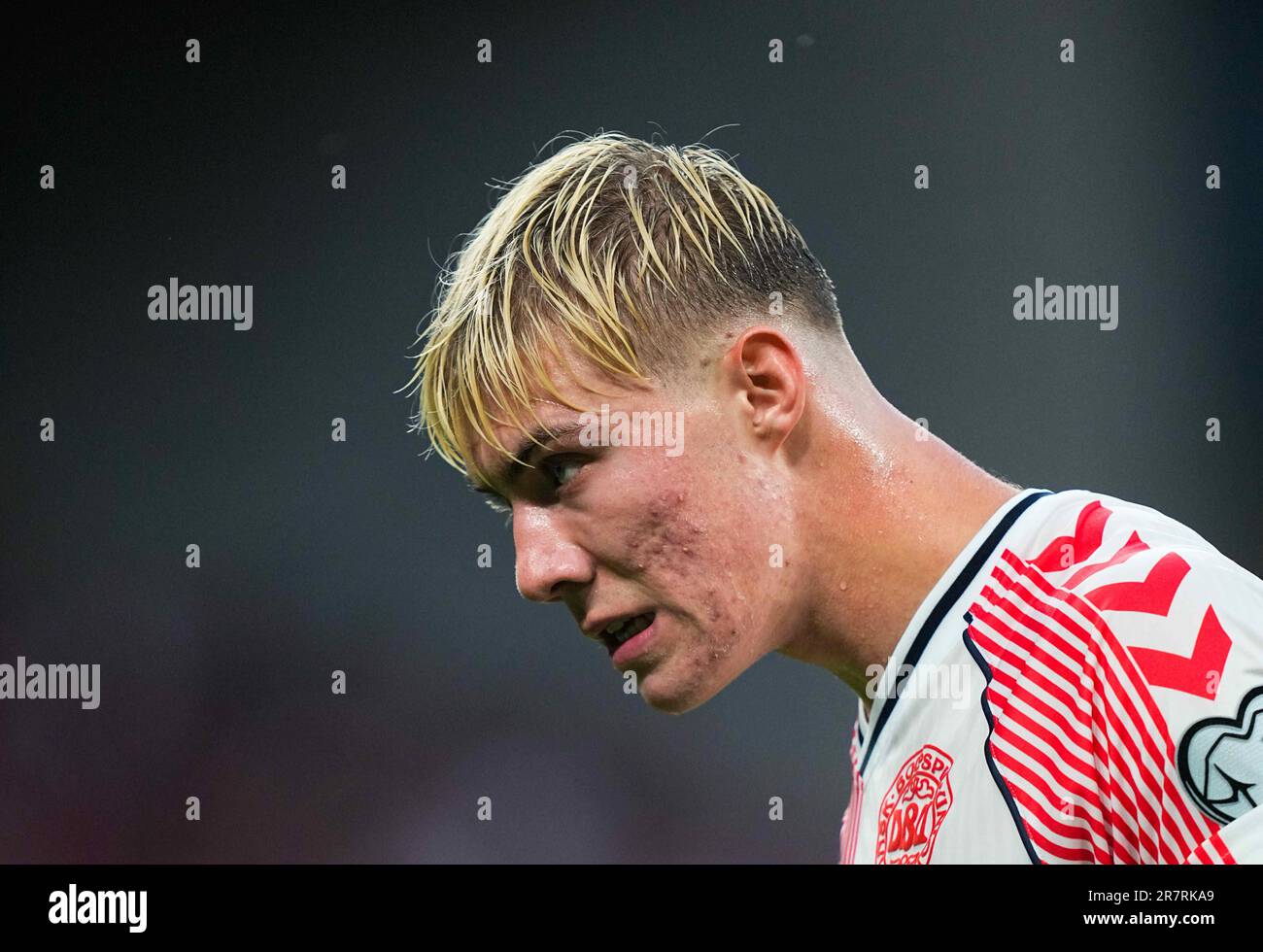 Parken, Copenhagen, Denmark. 16th June, 2023. Rasmus Hoejlund (Denmark ...