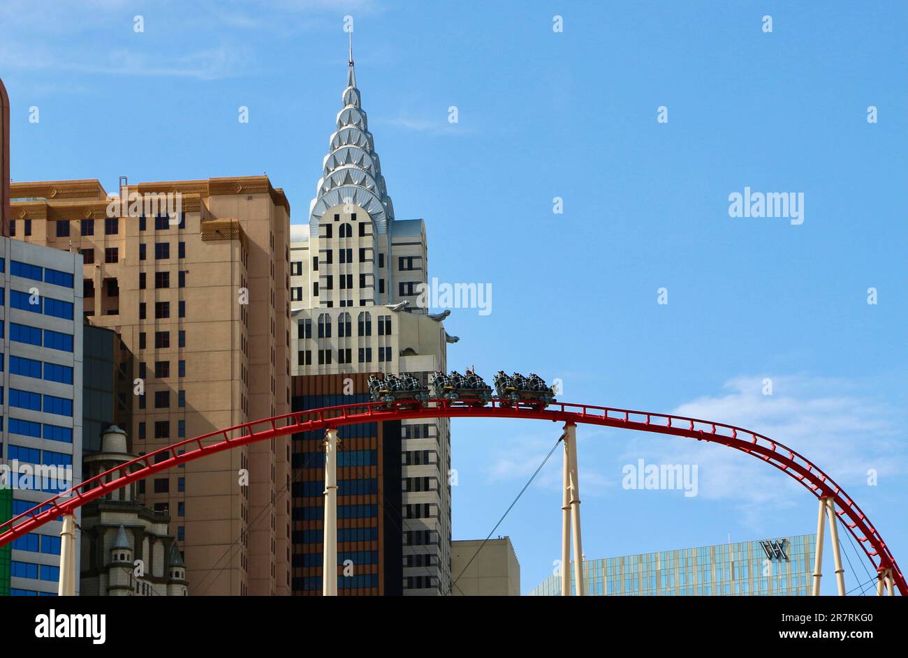 Nevada, Las Vegas, New York New York Hotel, roller coaster ride Stock Photo  - Alamy