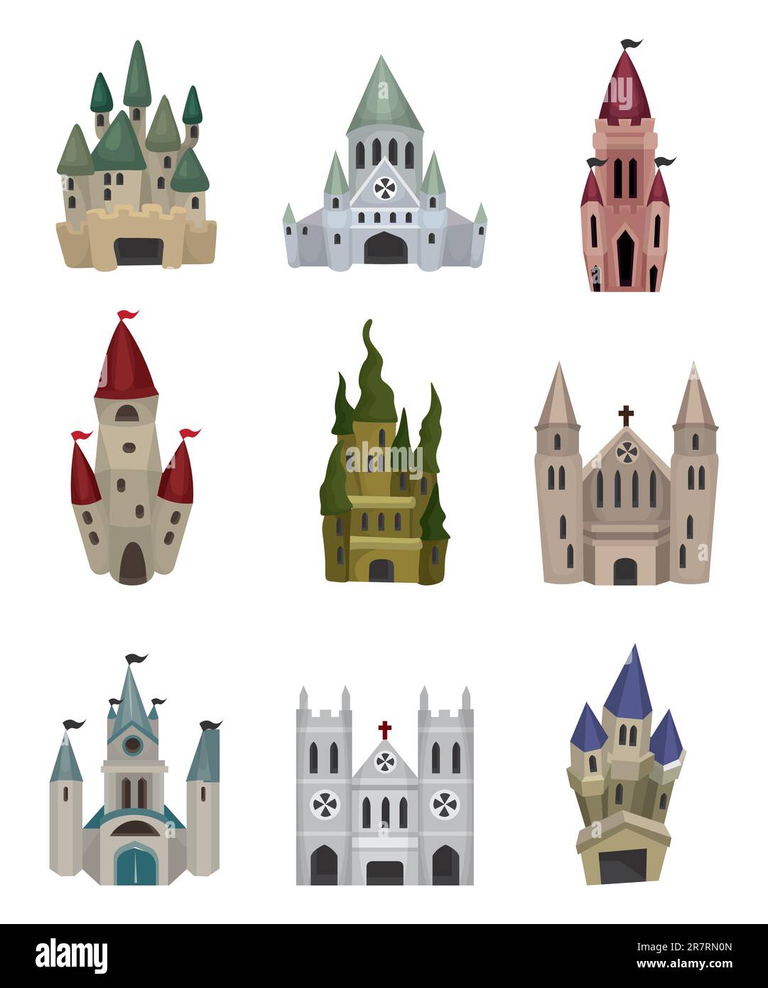 cartoon Fairy tale castle icon Stock Vector Image & Art - Alamy