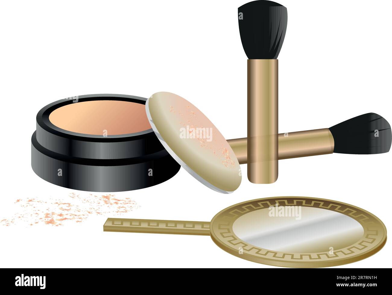 Cosmetics Set isolated on white background Stock Vector