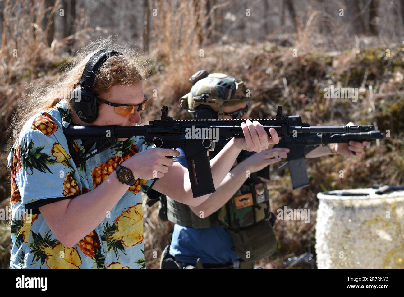 Shooting Range Training Stock Photo