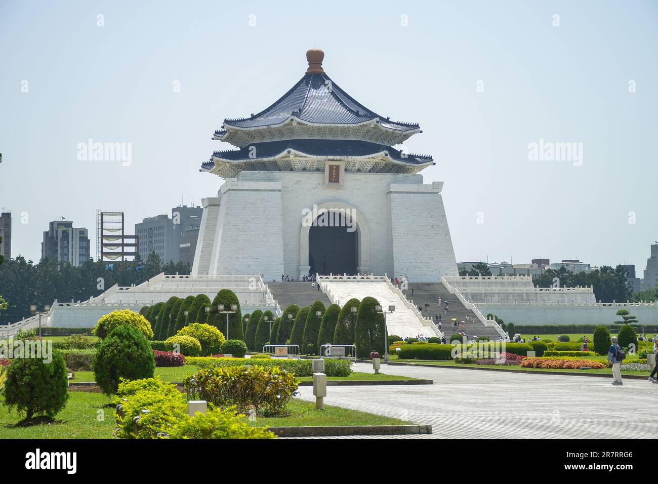 Chiang Kai-Shek Memorial Hall in Taipei, one of the most popular travel destination among tourists visiting Taiwan. Stock Photo