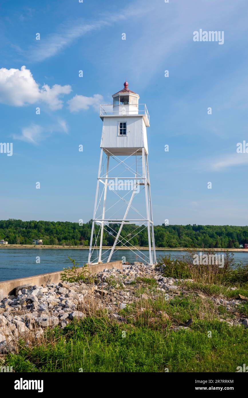 Photograph of Grand Marais Harbor, Grand Marais, MIchigan, USA Stock
