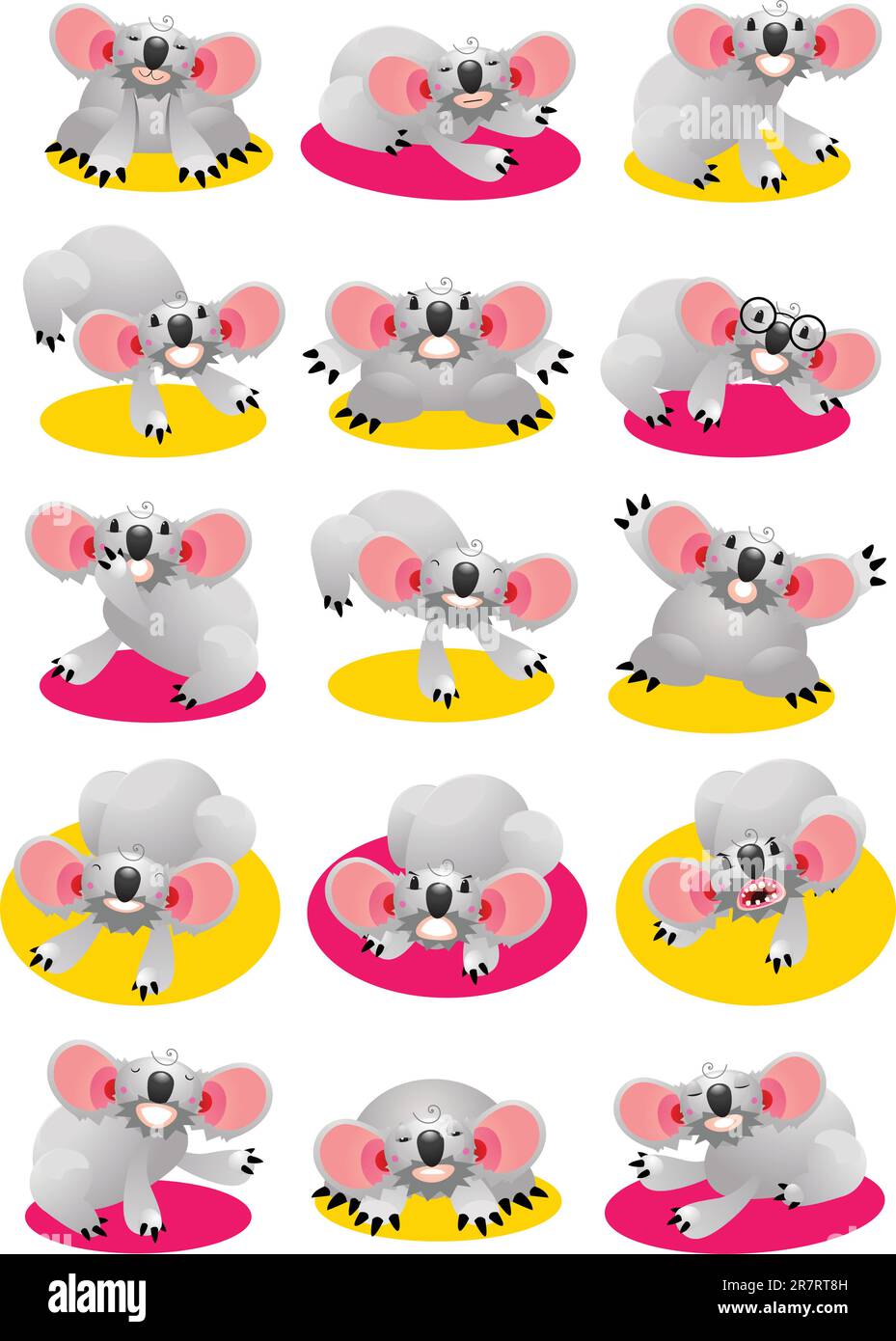 A set of adorable Koala bear characters Stock Vector Image & Art - Alamy