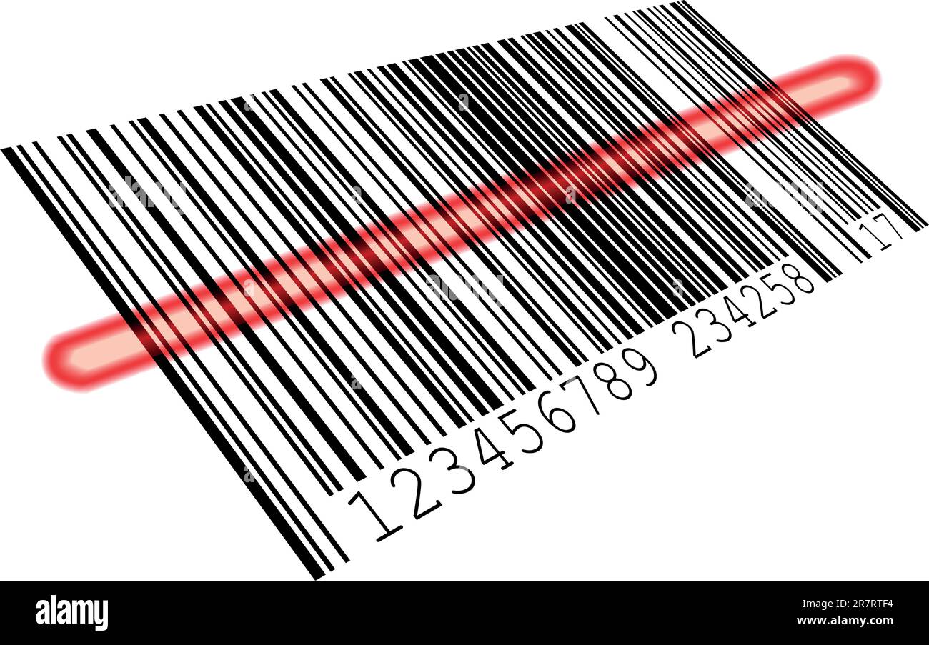 Scanning Shopping Stock Vector Images - Alamy