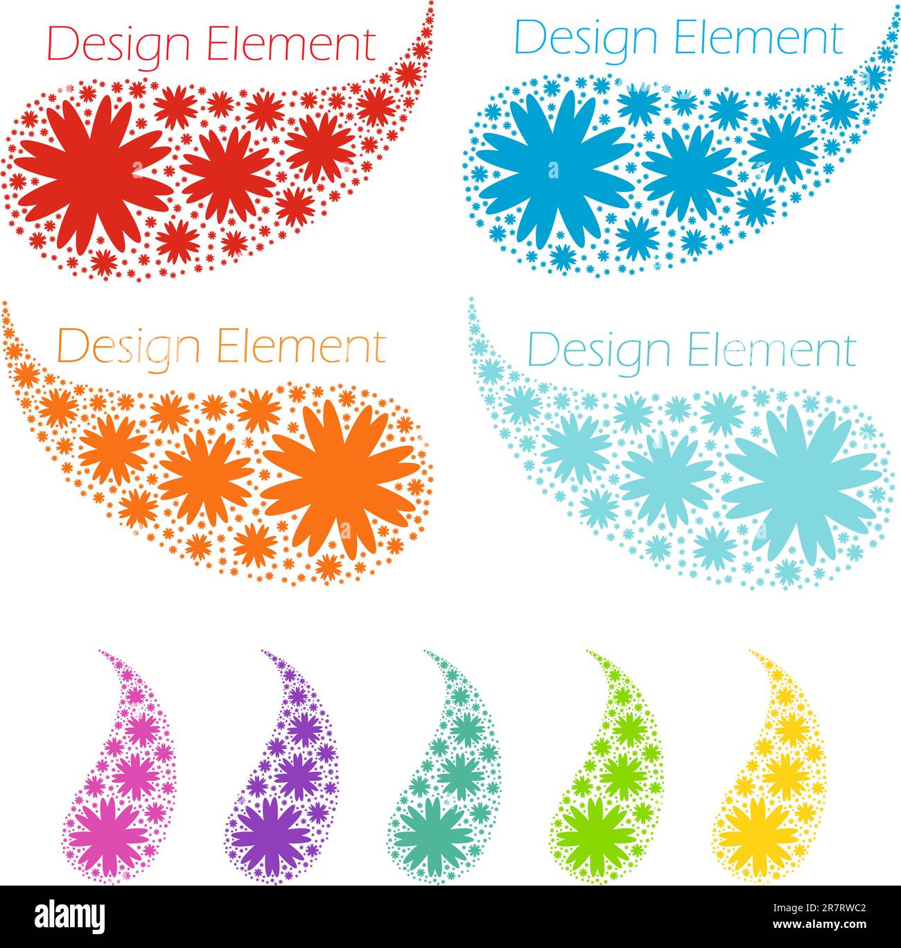 Design elements, drops from snowflakes. Vector Illustration Stock ...