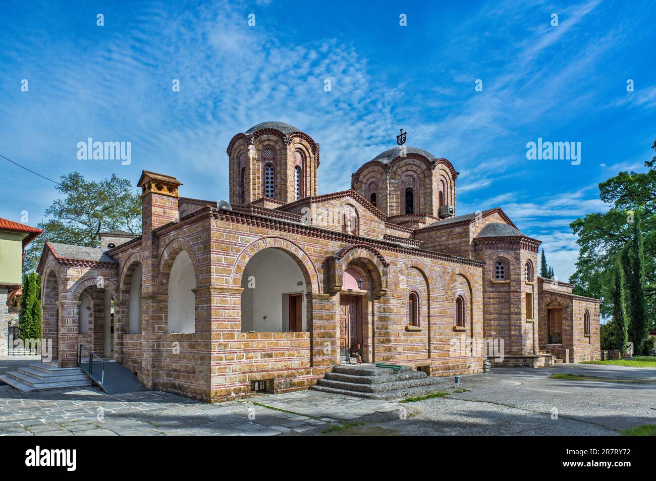 Agios Dionysios Monastery, Mount Olympus National Park, Central Macedonia region, Greece Stock Photo
