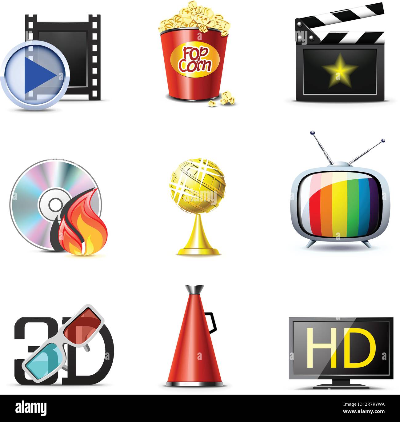 Movie and entertainment icons | Bella series Stock Vector