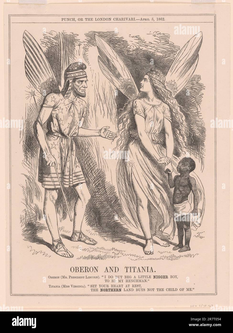 Oberon and Titania April 5, 1862 Stock Photo