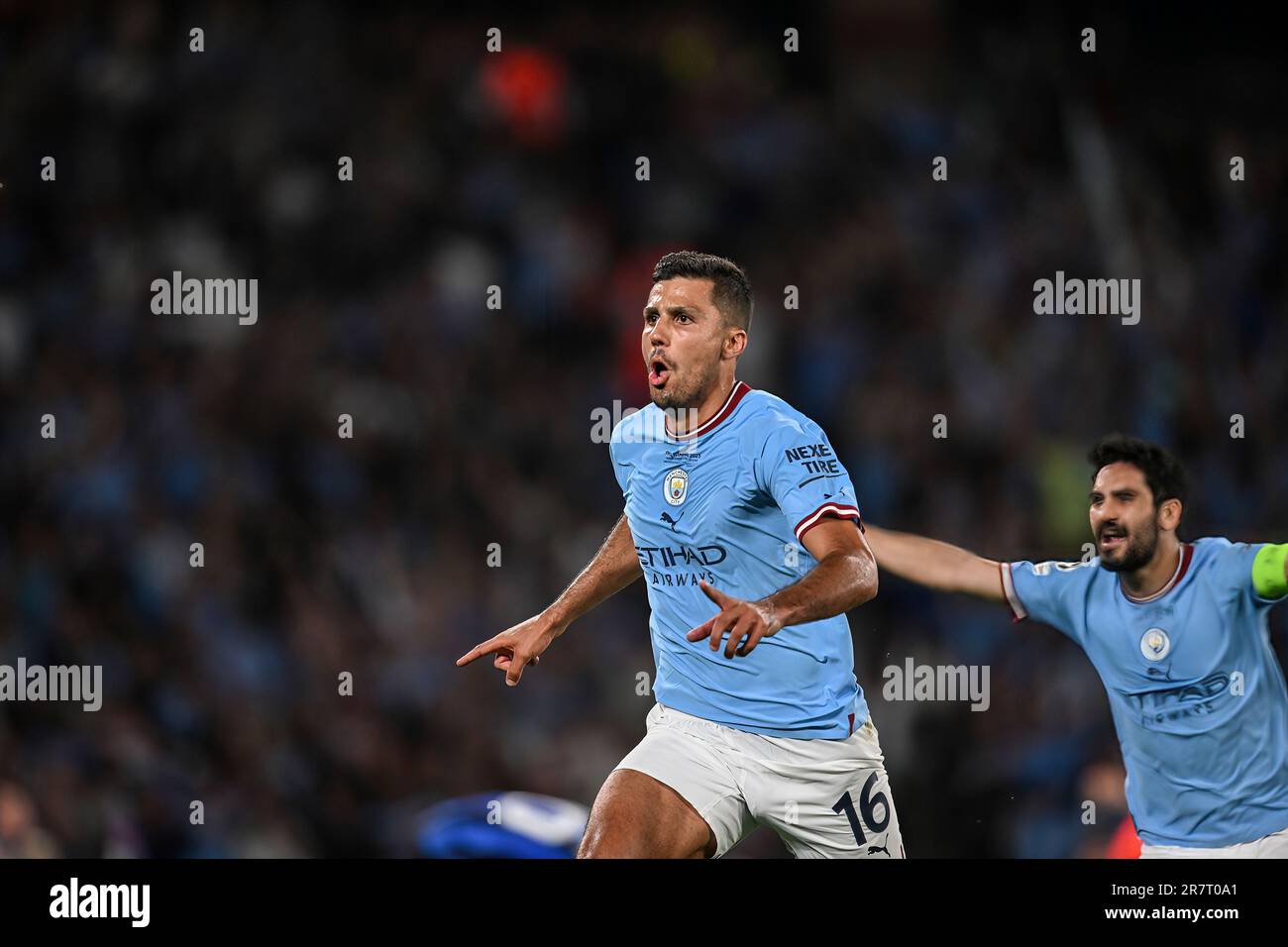 Istanbul, Turkey. 10th June, 2023. Rodri Of Manchester City Celebrates ...