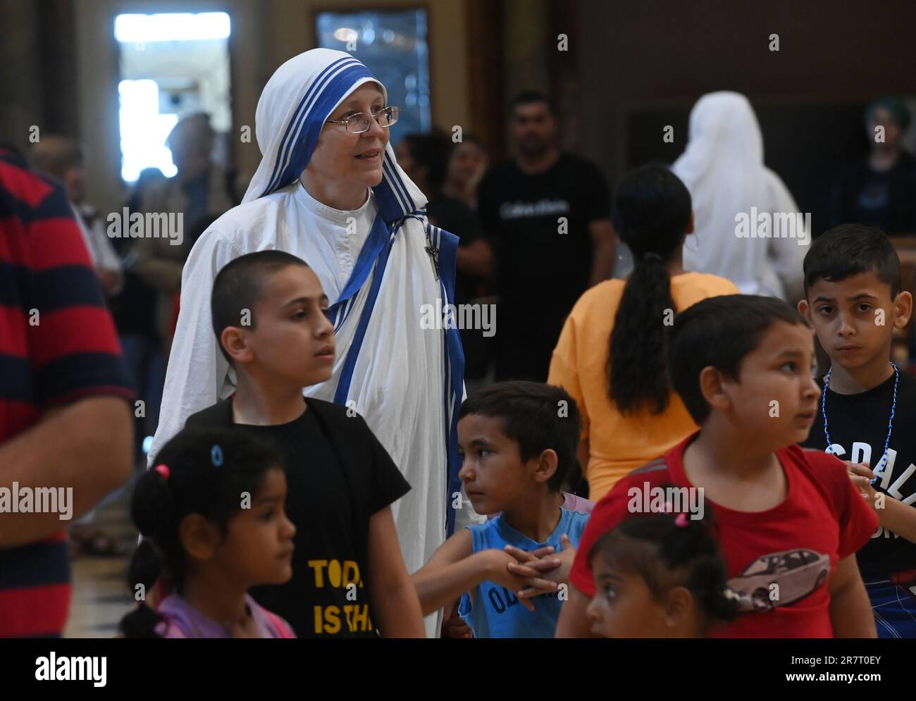 Svaty Kopecek, Olomouc. 17th June, 2023. Twenty-fifth annual Romani pilgrimage at the Basilica of the Visitation of the Virgin Mary at Svaty Kopecek, Olomouc, Czech Republic, June 17, 2023. Credit: Ludek Perina/CTK Photo/Alamy Live News Stock Photo