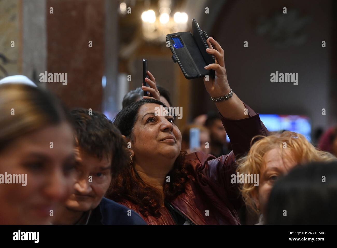 Svaty Kopecek, Olomouc. 17th June, 2023. Twenty-fifth annual Romani pilgrimage at the Basilica of the Visitation of the Virgin Mary at Svaty Kopecek, Olomouc, Czech Republic, June 17, 2023. Credit: Ludek Perina/CTK Photo/Alamy Live News Stock Photo